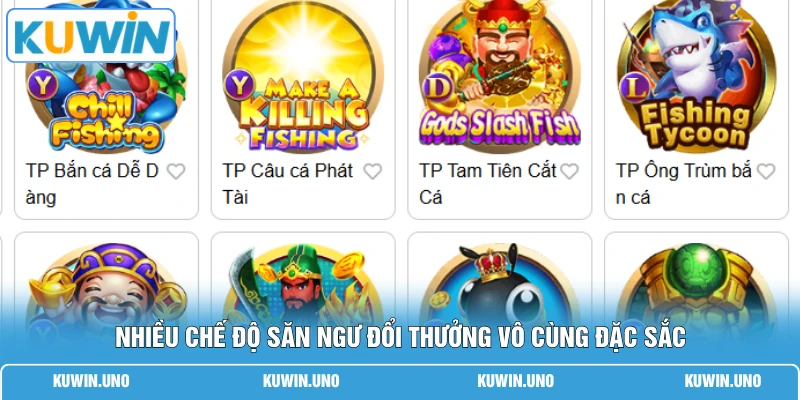 Bắn Cá KUWIN 2 Nhiều chế độ săn ngư đổi thưởng vô cùng đặc sắc